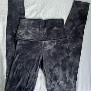 Lululemon Align High-Rise Pant 28”, Diamond dye pitch grey graphite grey, Size 2